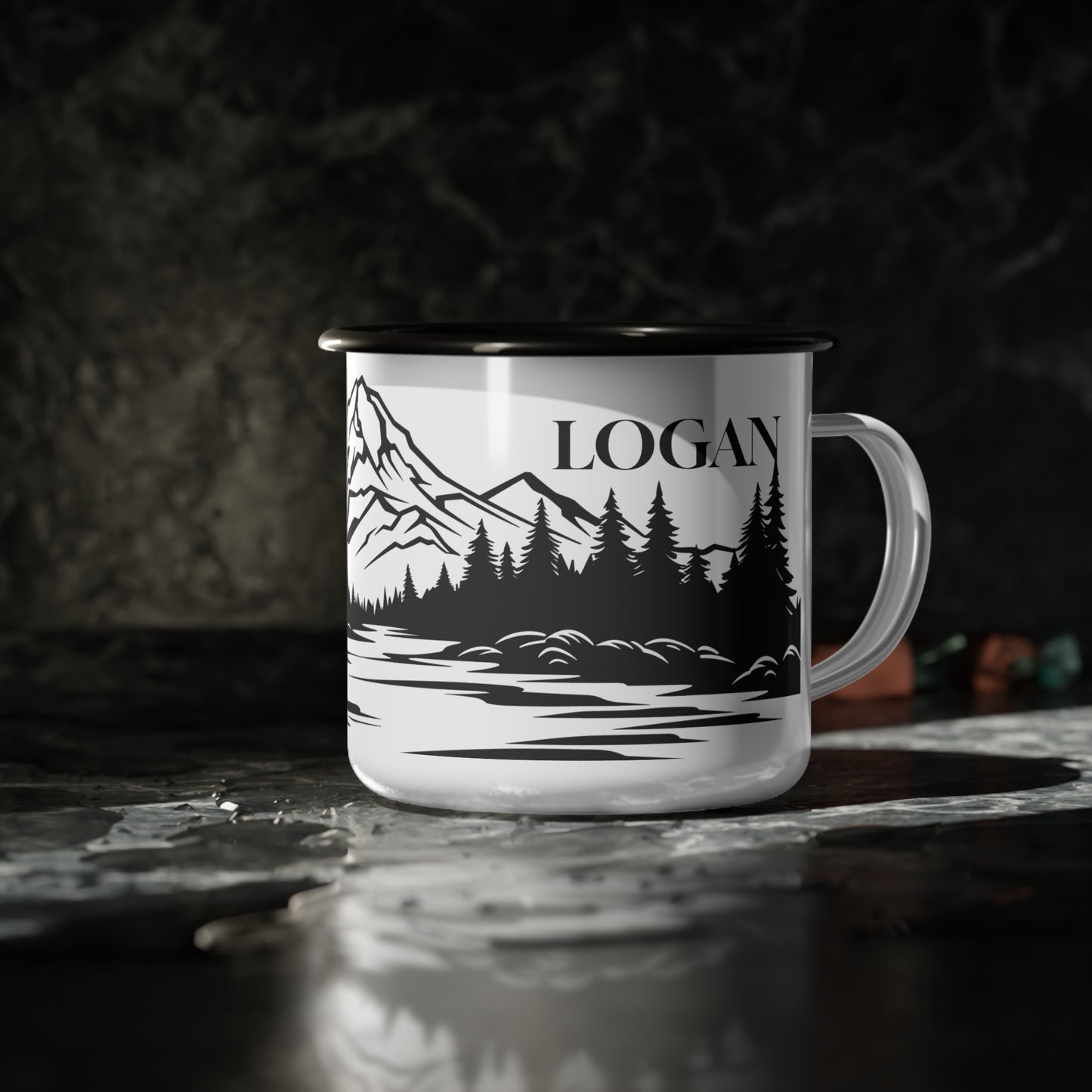 Personalized Enamel Campfire Cup 12oz