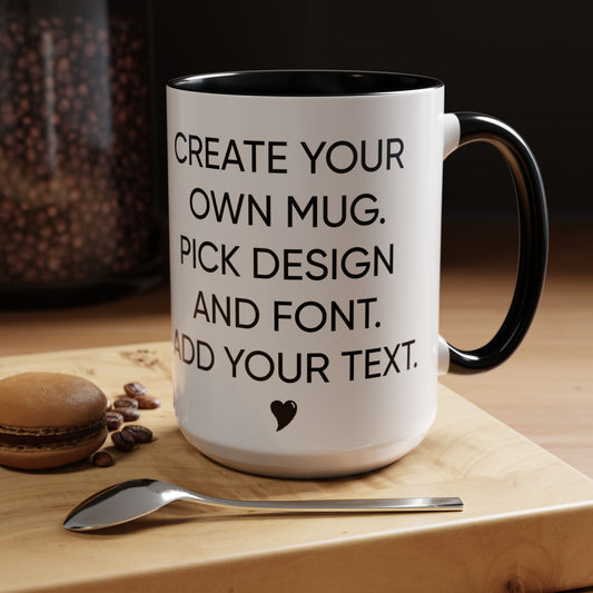 Accent Coffee Mug 15oz - Personalized Gifts