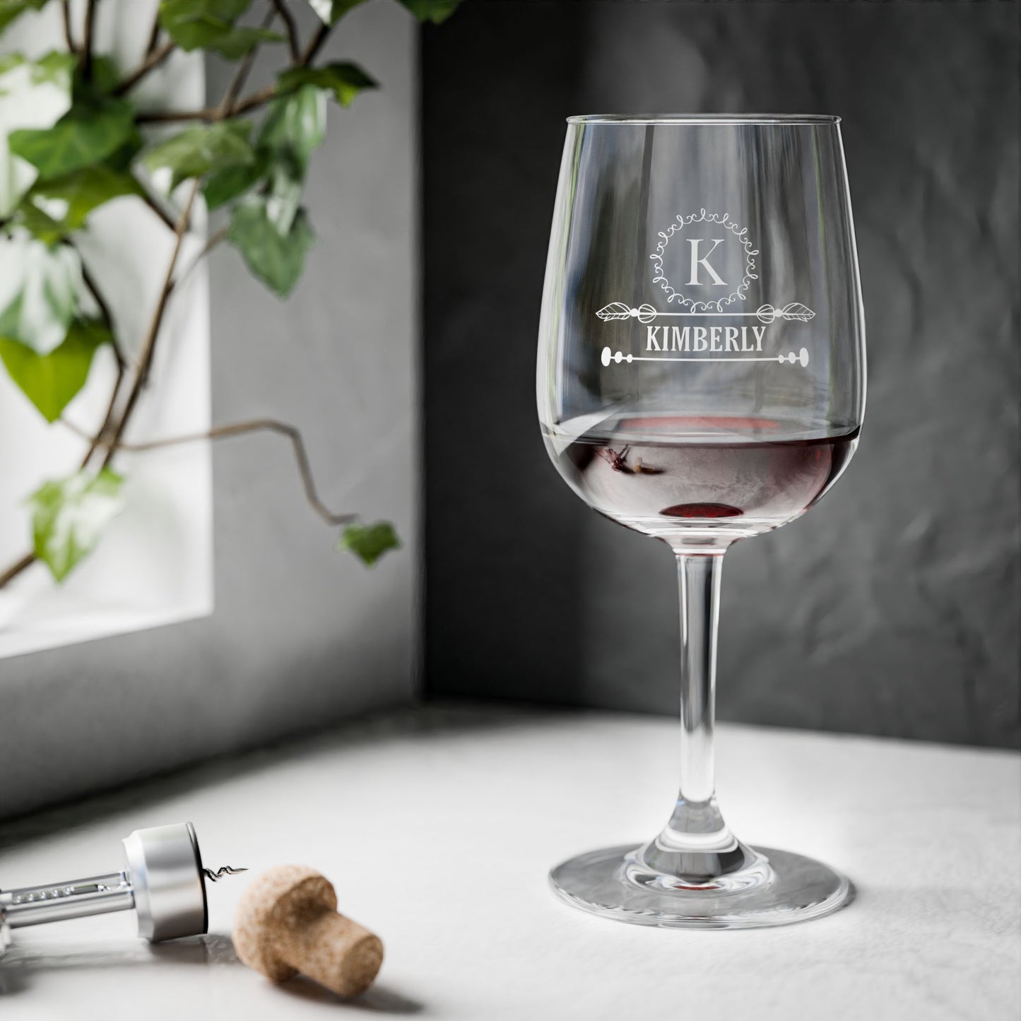 Personalized Wine Glasses 12oz - Sleek and Stylish