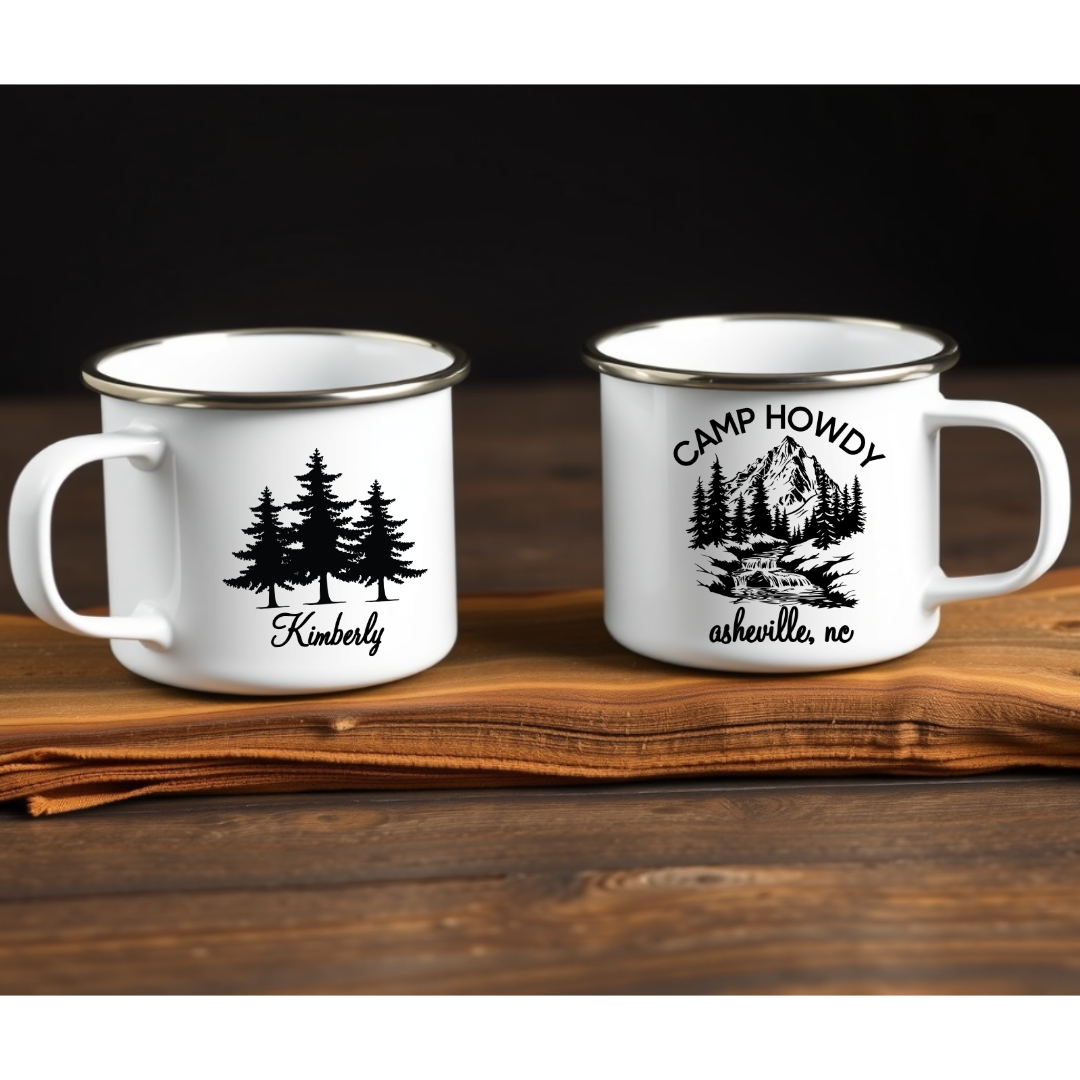 Durable Enamel Camping Mug 12oz