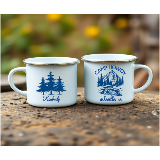 Durable Enamel Camping Mug 12oz