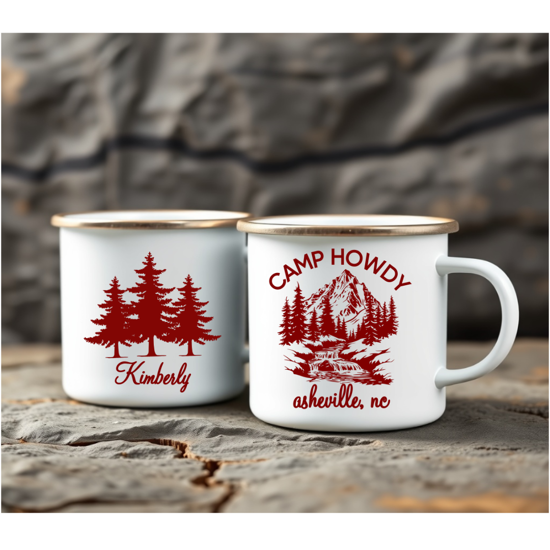 Durable Enamel Camping Mug 12oz