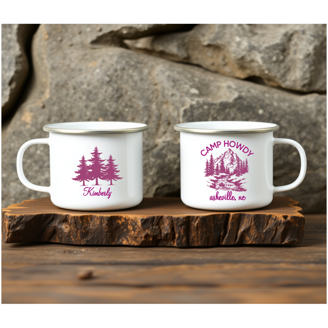 Durable Enamel Camping Mug 12oz