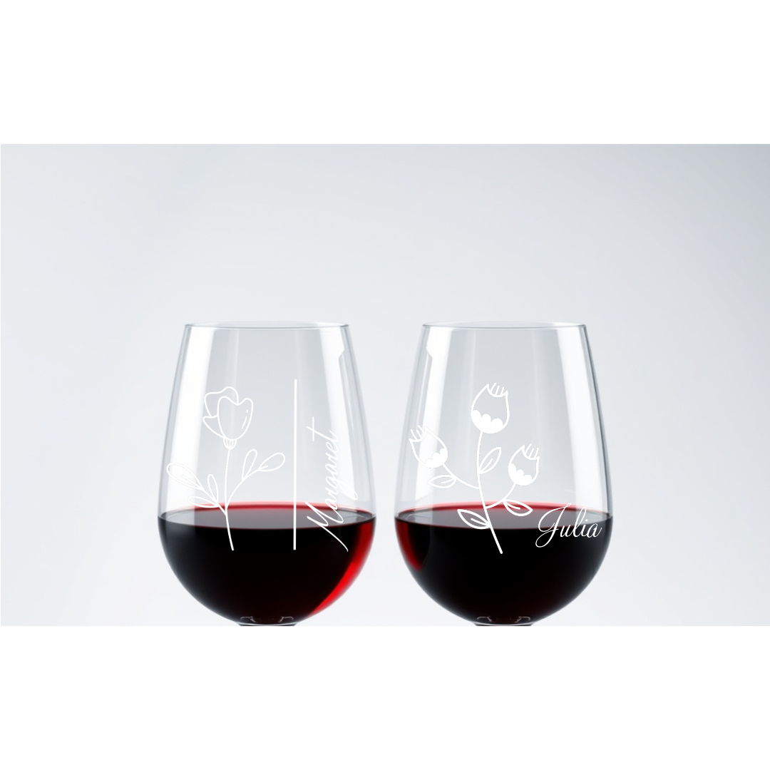 Custom Stemless Wine Glass 11.75oz