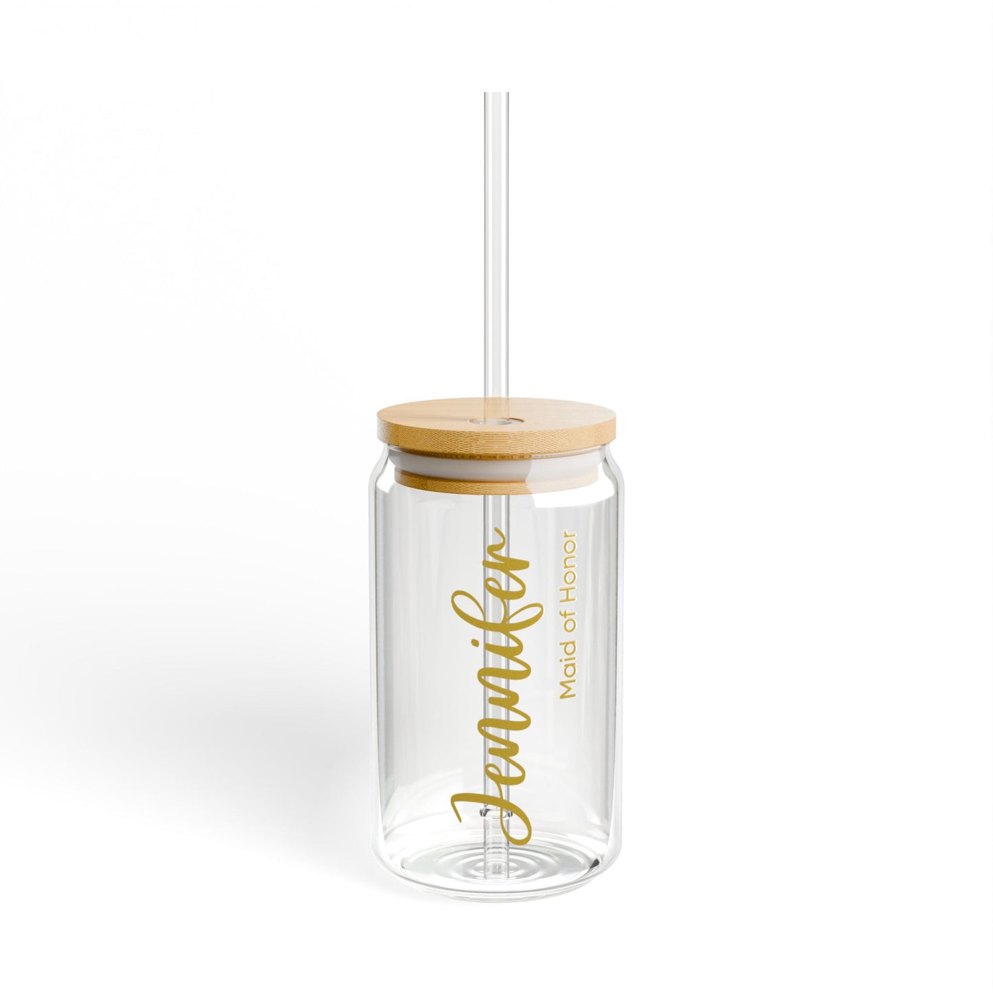 Best Iced Coffee Tumbler Glass With Straw - 16oz