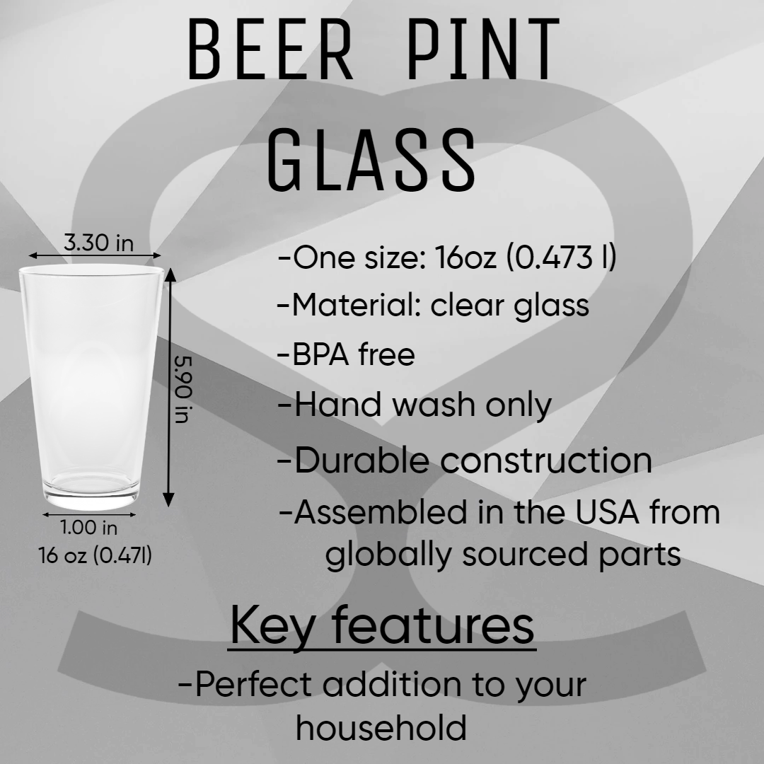 Classic Pint Glass 16oz