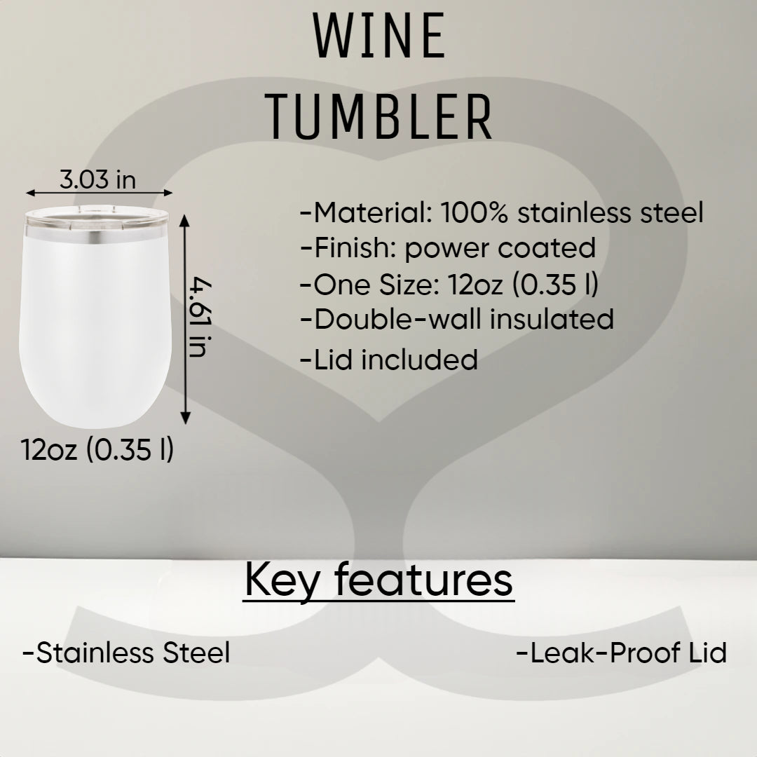 Chill Wine Tumbler 12oz – Portable Elegance